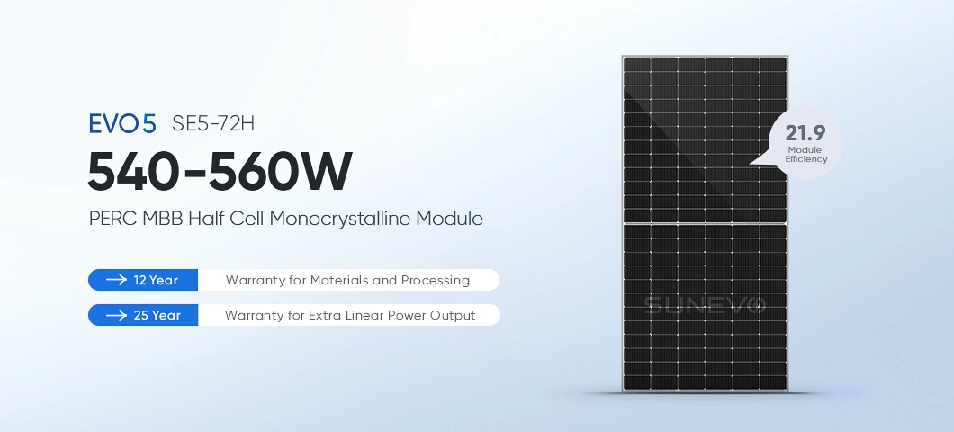 Hjt Topcon N Type Monocrystalline 540W 545W 550W 555W 560W Photovoltaic Solar Panel