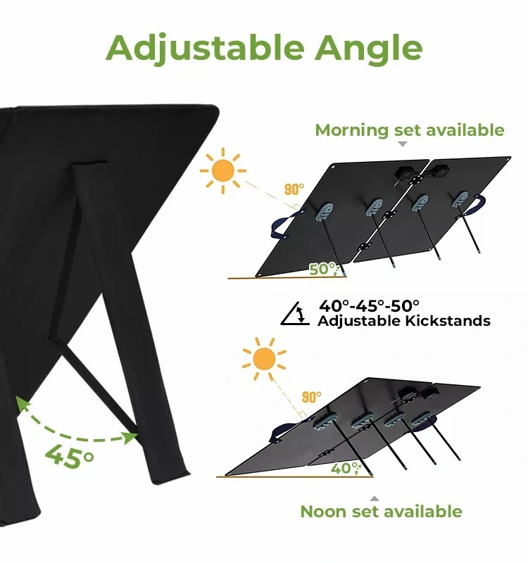 Flexible Portable 100W Solar Panel Kit Folding Solar Charger 200W 300W Folding Solar Charging Photovoltaic Panel Foldable Solar Panel Kit